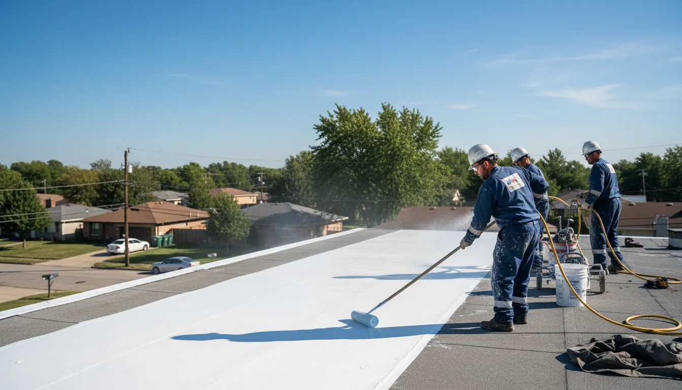 Commercial roof coating in Keisterville, PA near me